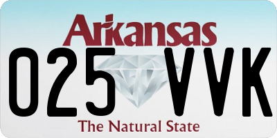 AR license plate 025VVK