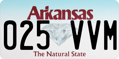 AR license plate 025VVM