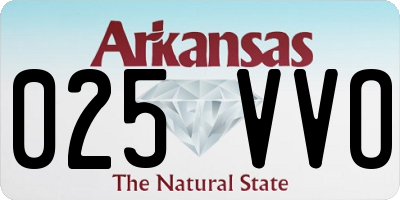 AR license plate 025VVO