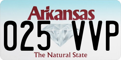 AR license plate 025VVP