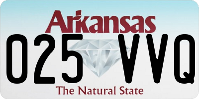 AR license plate 025VVQ