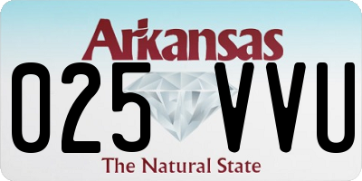 AR license plate 025VVU