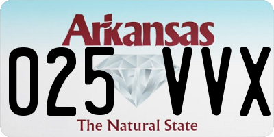 AR license plate 025VVX