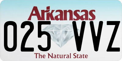 AR license plate 025VVZ