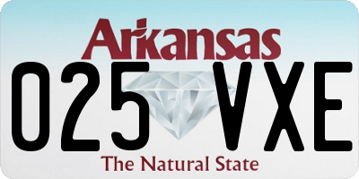AR license plate 025VXE