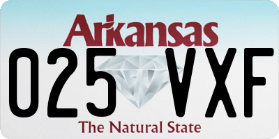 AR license plate 025VXF