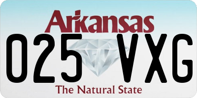 AR license plate 025VXG