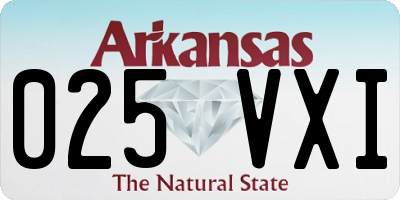 AR license plate 025VXI