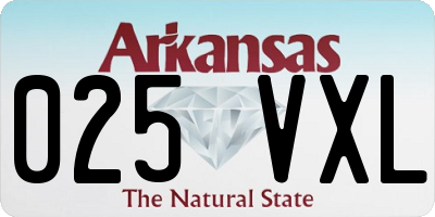 AR license plate 025VXL