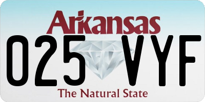 AR license plate 025VYF