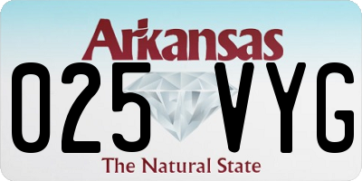 AR license plate 025VYG