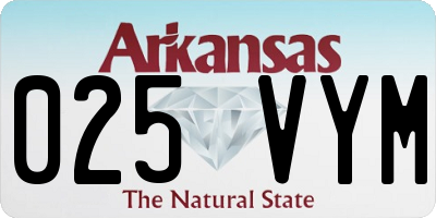 AR license plate 025VYM