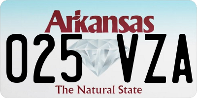 AR license plate 025VZA