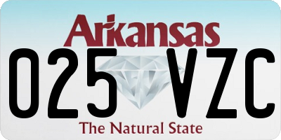 AR license plate 025VZC