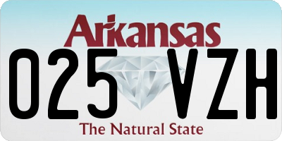 AR license plate 025VZH