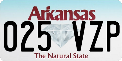 AR license plate 025VZP