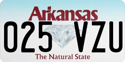 AR license plate 025VZU