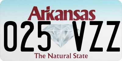 AR license plate 025VZZ