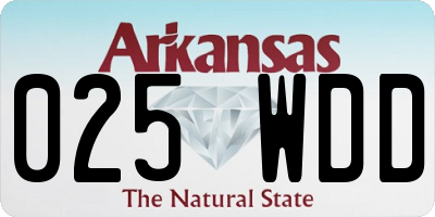 AR license plate 025WDD