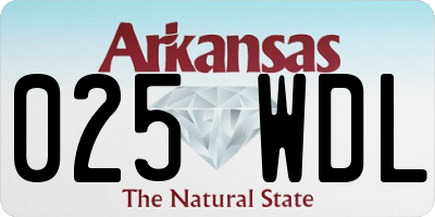 AR license plate 025WDL