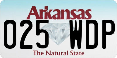 AR license plate 025WDP