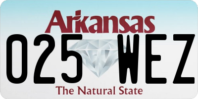 AR license plate 025WEZ