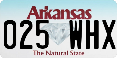 AR license plate 025WHX