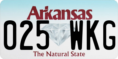 AR license plate 025WKG