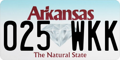AR license plate 025WKK