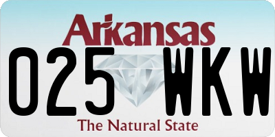 AR license plate 025WKW