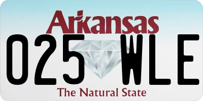 AR license plate 025WLE