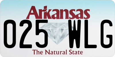 AR license plate 025WLG