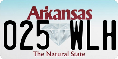 AR license plate 025WLH