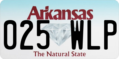 AR license plate 025WLP