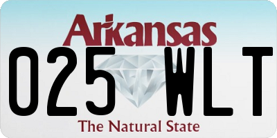 AR license plate 025WLT