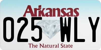 AR license plate 025WLY