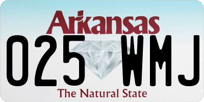 AR license plate 025WMJ