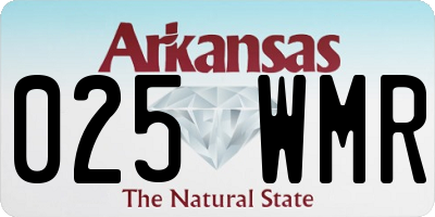 AR license plate 025WMR