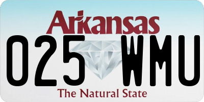 AR license plate 025WMU