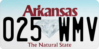 AR license plate 025WMV