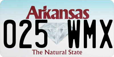 AR license plate 025WMX