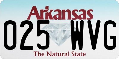 AR license plate 025WVG