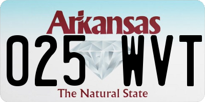 AR license plate 025WVT