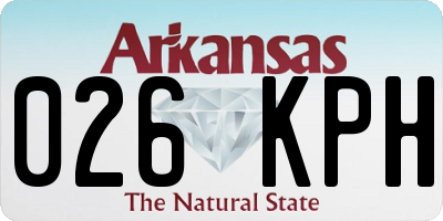 AR license plate 026KPH