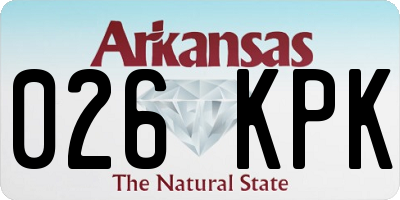 AR license plate 026KPK