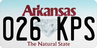 AR license plate 026KPS