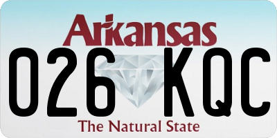 AR license plate 026KQC