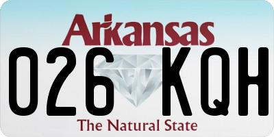 AR license plate 026KQH