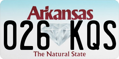 AR license plate 026KQS