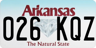 AR license plate 026KQZ